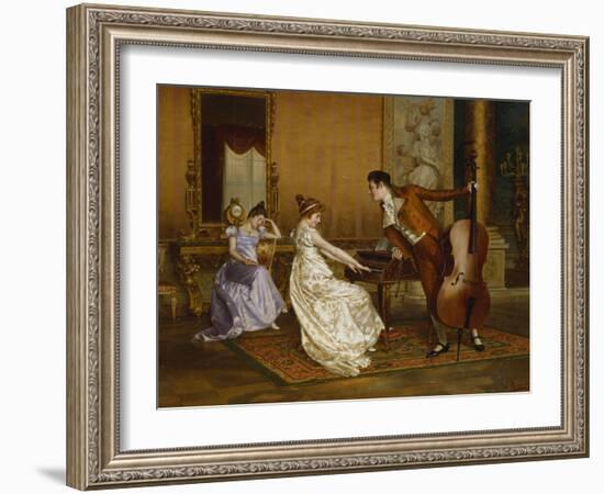 The Flirt-Vittorio Reggianini-Framed Giclee Print