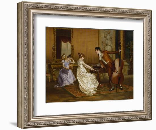 The Flirt-Vittorio Reggianini-Framed Giclee Print