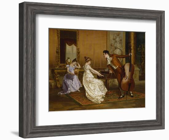 The Flirt-Vittorio Reggianini-Framed Giclee Print