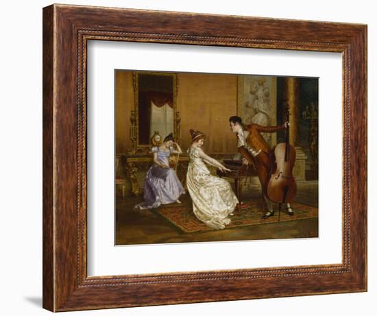 The Flirt-Vittorio Reggianini-Framed Giclee Print