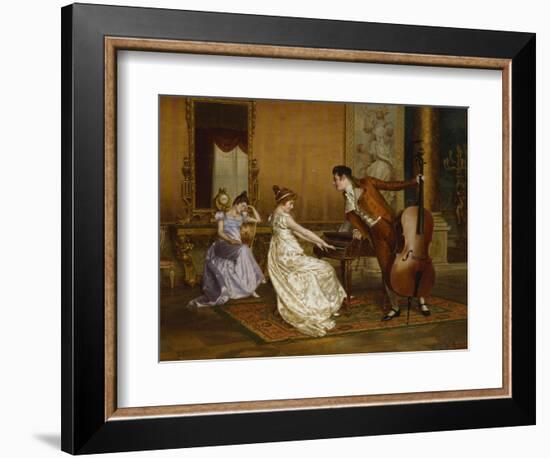 The Flirt-Vittorio Reggianini-Framed Giclee Print