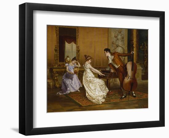 The Flirt-Vittorio Reggianini-Framed Giclee Print