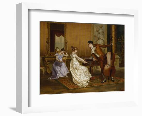 The Flirt-Vittorio Reggianini-Framed Giclee Print