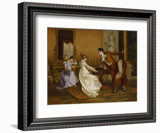 The Flirt-Vittorio Reggianini-Framed Giclee Print