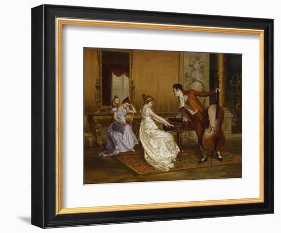 The Flirt-Vittorio Reggianini-Framed Giclee Print