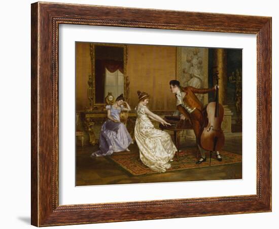 The Flirt-Vittorio Reggianini-Framed Giclee Print