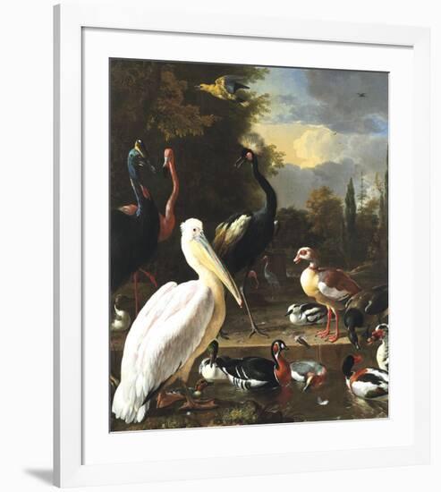 The Floating Feather-Melchior d'Hondecoeter-Framed Premium Giclee Print