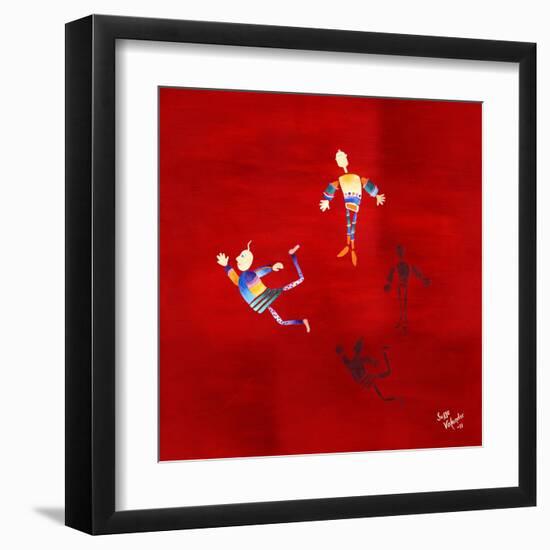 The Floating Red-Susse Volander-Framed Art Print