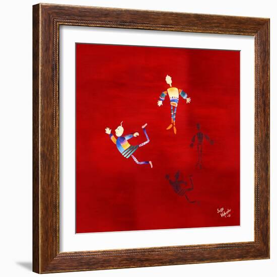 The Floating Red-Susse Volander-Framed Art Print