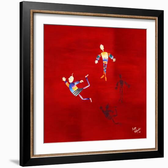 The Floating Red-Susse Volander-Framed Art Print