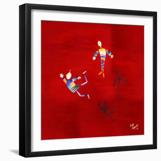 The Floating Red-Susse Volander-Framed Art Print