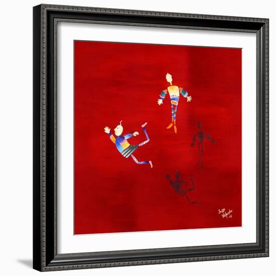 The Floating Red-Susse Volander-Framed Art Print