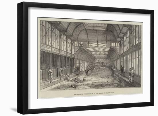 The Floating Swimming-Bath in the Thames at Charing-Cross-null-Framed Giclee Print