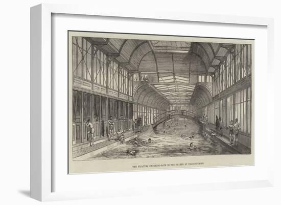 The Floating Swimming-Bath in the Thames at Charing-Cross-null-Framed Giclee Print