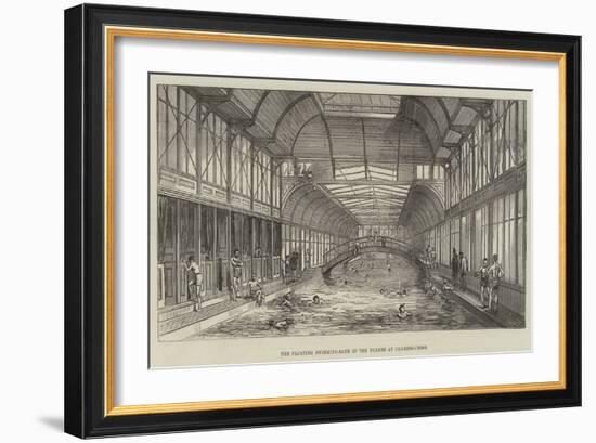 The Floating Swimming-Bath in the Thames at Charing-Cross-null-Framed Giclee Print