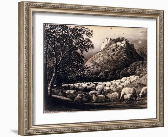 The Flock and the Star-Samuel Palmer-Framed Giclee Print