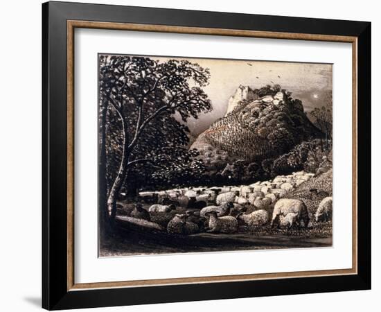 The Flock and the Star-Samuel Palmer-Framed Giclee Print