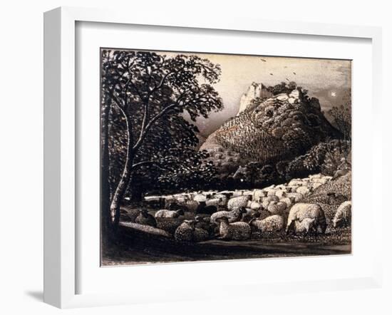 The Flock and the Star-Samuel Palmer-Framed Giclee Print