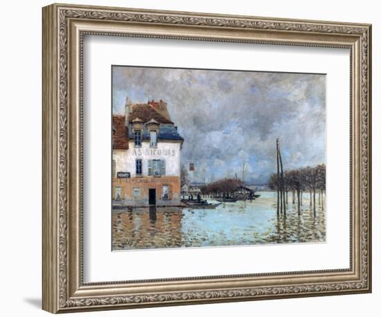 The Flood at Port-Marly, 1876-Alfred Sisley-Framed Giclee Print