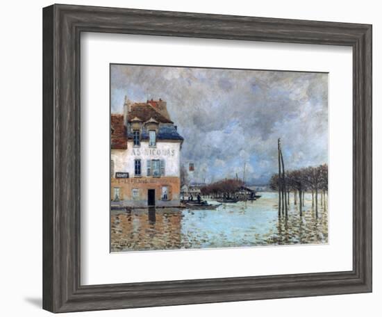 The Flood at Port-Marly, 1876-Alfred Sisley-Framed Giclee Print