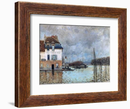 The Flood at Port-Marly, 1876-Alfred Sisley-Framed Giclee Print