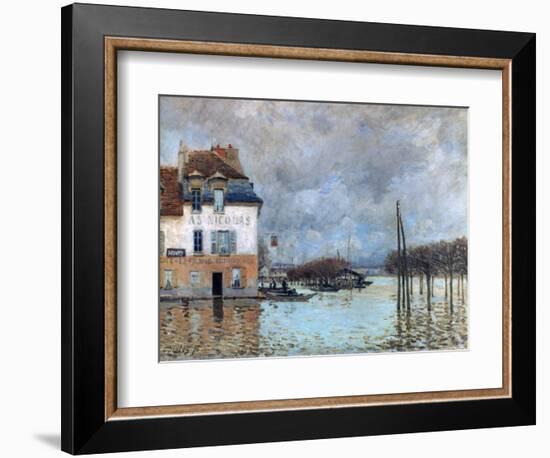 The Flood at Port-Marly, 1876-Alfred Sisley-Framed Giclee Print