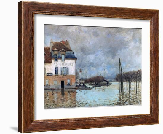 The Flood at Port-Marly, 1876-Alfred Sisley-Framed Giclee Print