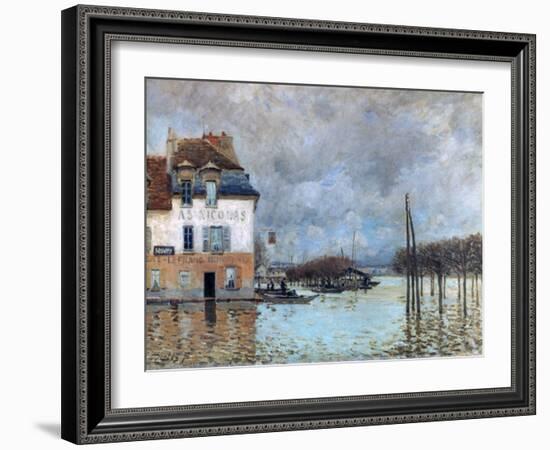 The Flood at Port-Marly, 1876-Alfred Sisley-Framed Giclee Print