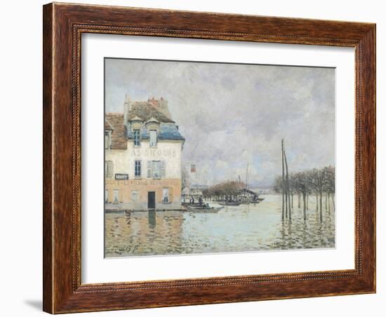 The Flood at Port-Marly, 1876-Alfred Sisley-Framed Giclee Print