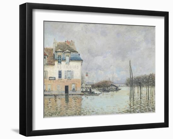 The Flood at Port-Marly, 1876-Alfred Sisley-Framed Giclee Print