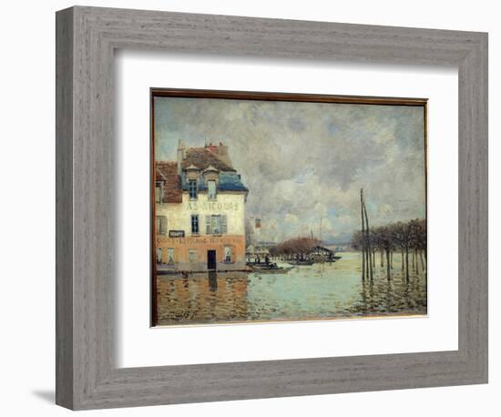 The Flood at Port Marly (Port-Marly) Painting by Alfred Sisley (1839-1899) 1876 Dim. 0,60 X 0,81 M-Alfred Sisley-Framed Giclee Print
