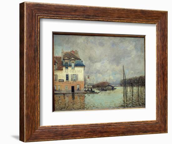 The Flood at Port Marly (Port-Marly) Painting by Alfred Sisley (1839-1899) 1876 Dim. 0,60 X 0,81 M-Alfred Sisley-Framed Giclee Print