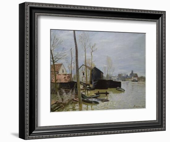 The Floods at Moret, Les Inondations a Moret, 1889-Eugène Boudin-Framed Giclee Print