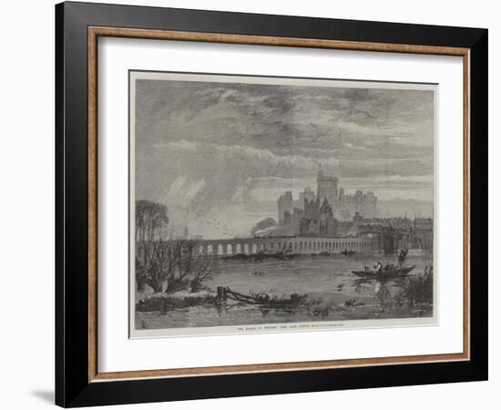 The Floods at Windsor, View from Clewer Road-null-Framed Giclee Print