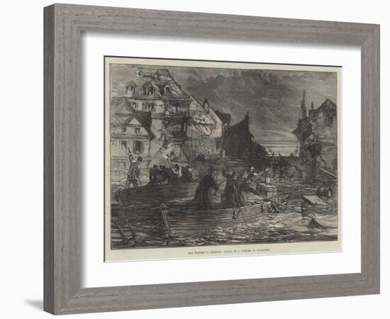 The Floods in France, Scene in a Suburb of Toulouse-null-Framed Giclee Print