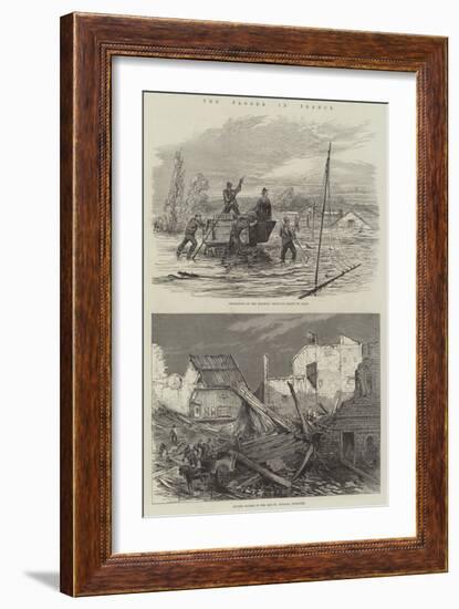 The Floods in France-null-Framed Premium Giclee Print