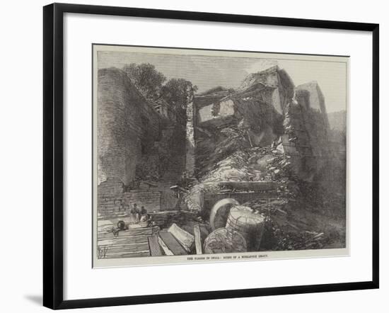 The Floods in India, Ruins of a Mirzapore Ghaut-null-Framed Giclee Print