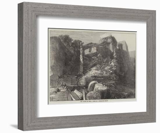 The Floods in India, Ruins of a Mirzapore Ghaut-null-Framed Giclee Print