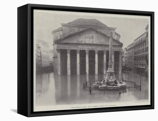 The Floods in Rome, the Pantheon During the Inundation-null-Framed Premier Image Canvas