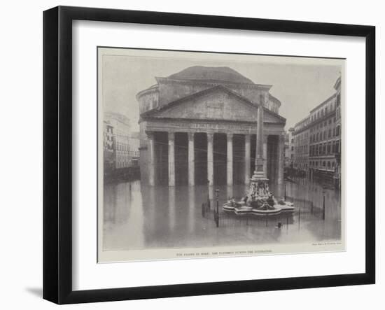 The Floods in Rome, the Pantheon During the Inundation-null-Framed Giclee Print