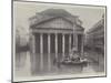 The Floods in Rome, the Pantheon During the Inundation-null-Mounted Giclee Print