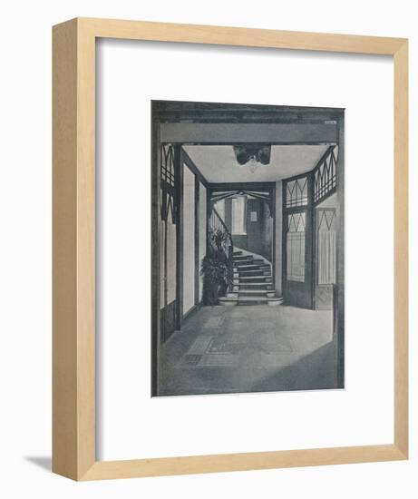 The floor and staircase of Behrens House, designed by Peter Behrens, 1901-Unknown-Framed Photographic Print