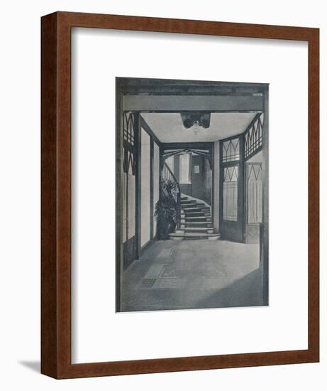 The floor and staircase of Behrens House, designed by Peter Behrens, 1901-Unknown-Framed Photographic Print