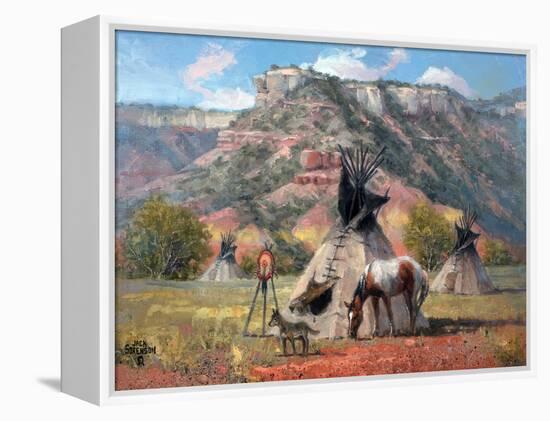 The Floor of the Palo Duro-Jack Sorenson-Framed Stretched Canvas