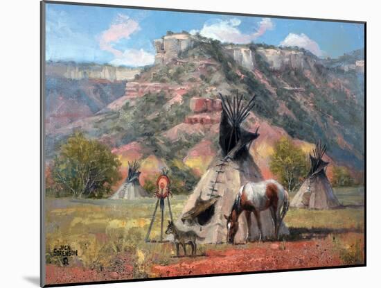 The Floor of the Palo Duro-Jack Sorenson-Mounted Art Print