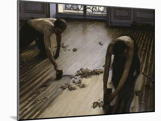 The Floor Planers, c.1875-Gustave Caillebotte-Mounted Giclee Print