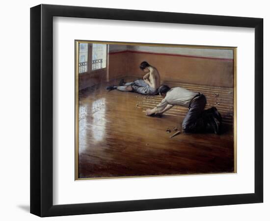 The Floor Planers. Painting by Gustave Caillebotte (1848-1894), 1876. Private Collection. - the Flo-Gustave Caillebotte-Framed Giclee Print