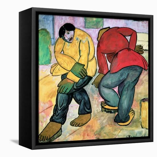 The Floor Polishers, 1911-Kasimir Malevich-Framed Premier Image Canvas