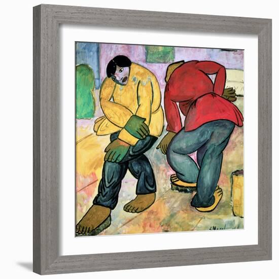 The Floor Polishers, 1911-Kasimir Malevich-Framed Giclee Print