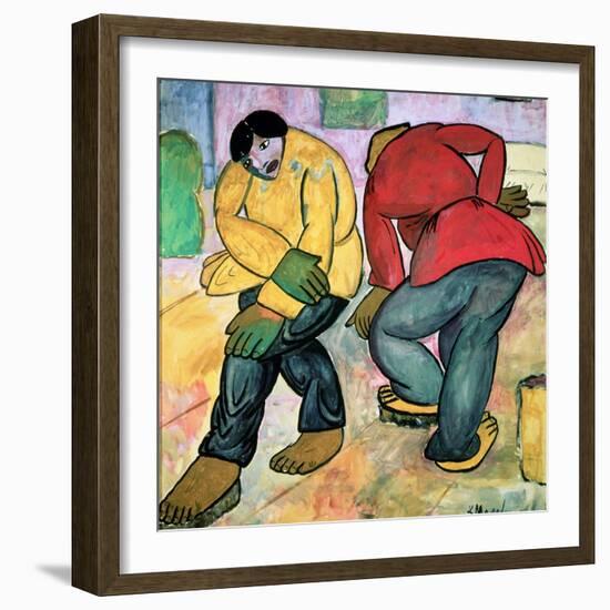 The Floor Polishers, 1911-Kasimir Malevich-Framed Giclee Print